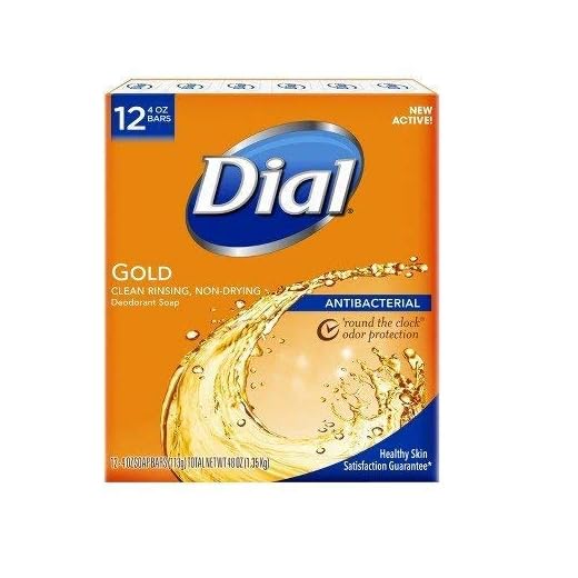 Dial Gold Bar Soap -4 Ounce (Pack of 12)