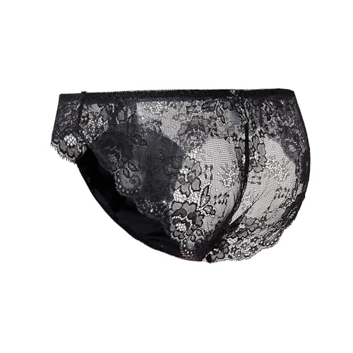 Men's Sissy Lace Pouch Panties Sexy Briefs Lingerie Underwear for Men4