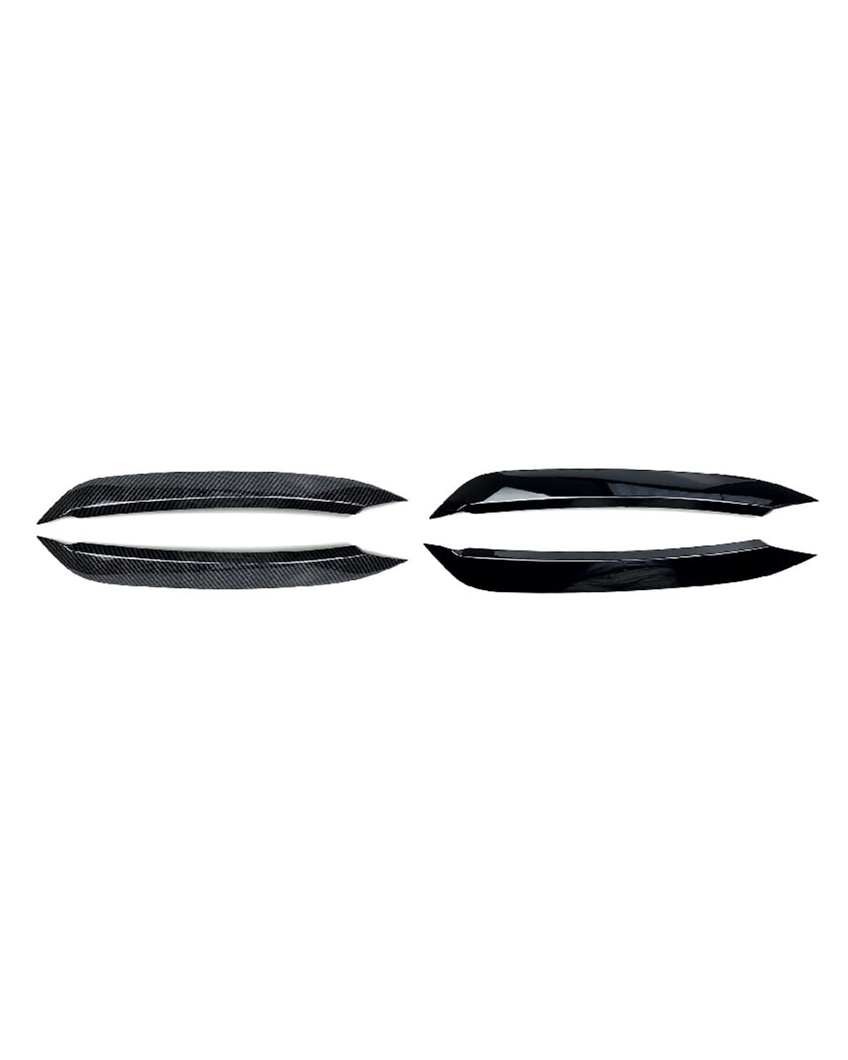 Ciglia Auto Per Polo Mk6 6a generazione 2018 faro anteriore con lampada a forma di sopracciglio accessori per modifiche esterne dell'auto Sopracciglia Fari(Bright black)