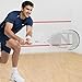 BatZoom Beginner Squash Racket – Durable Training Racquet for Adults, Pre-Strung with Comfortable Grip & Shock Absorption - Includes Carrying Bag