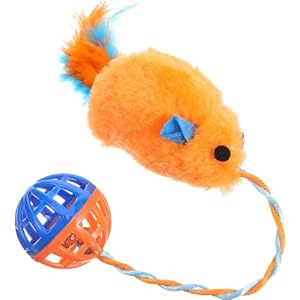 The Pets Company Bell Ball with Feather Mouse Interactive Toy | Kitten & Cat Toys