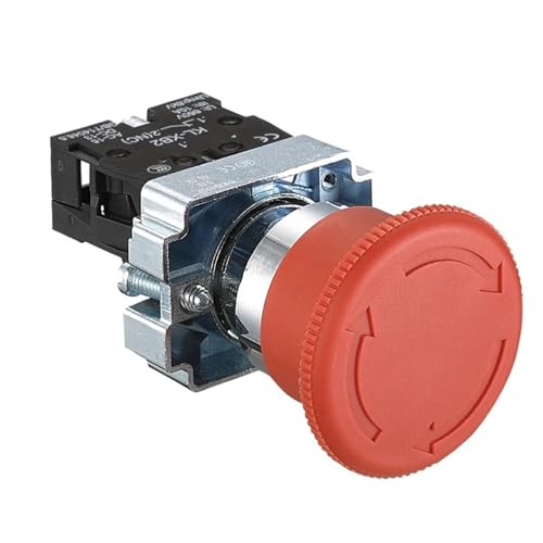 Interruptor de parada de emergencia de hongo XB2-542 de 22mm 1NC con alta resistencia 415V