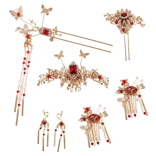 Preisvergleich Produktbild sharprepublic Schicke Braut Kopfschmuck Hochzeit Schmuck Chinesischen Traditionellen Haarschmuck - Typ 2#