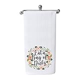 WCGXKO Novelty Gift Eat A Bag of Dicks Kitchen Towel Housewarming Gift Valentine’s Day Gift for Couple (Bag of Dick Towel)