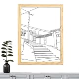 MAYJAI Iluminación Pintura Decoración | Arte enmarcado con sombra LED - Experimente la luz y la sombra en un marco fotos, decoración paredes y dormitorios para restaurantes y hoteles