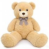 SQEQE Giant Teddy Bear Stuffed Animals 39 in, Large Teddy Bear Plush for Kids Adults, Cute Huge Plushies for Birthday Valentine's Gift