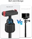 Osmo Action Tripod Stand with Magnetic Quick Release Adapter, 360 Rotation Mini Selfie Stick Extension Rod Handle Grip Monopod for DJI Osmo 360 Osmo Action 5 Pro 4 3 Accessories