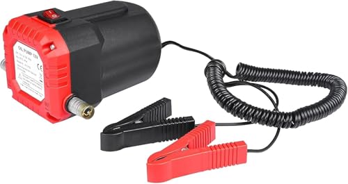 FreeTec Ölwechselpumpe, Absaugpumpe, 12 V, 80 W, Ölabsaugpumpe, Öl-Transferpumpe für Auto, Motorrad, Boot, Geländefahrzeug