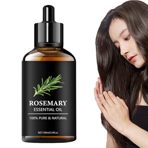 Aceite Capilar - 100ml Aceite De Romero Orgánico Para Cabello,Tratamiento Antiencrespamiento Diario Viajes Cabello Rizado Liso Estilizado Con Calor Salón
