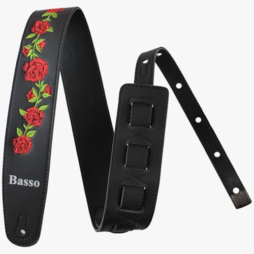 Correia para violão, guitarra e contrabaixo - VT FL 01 FLORAL - Basso