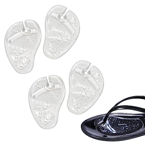 Zehenschutz Flip Flop, Zehentrenner Pads, Flip Flops Anti Rutsch Silikon Pads, Silikon Geleinlagen Flip Flops und Sandalen, Für Zehenschutz Sandalen Flip Flop Zehenschutzkissen Damen Herren, 2 Paar