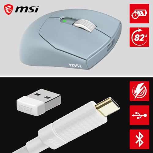 MSI Forge GM340 Wireless Ambidextre 12000 DPI 6 Boutons - vue 8