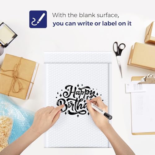 Image of Fuxury Bubble Mailers 10.5x16 inch White Padded Envelopes 3750Pack Bulk Strong Adhesion Full Pallet of Padded Mailers Thick Bubble Envelopes for Small Business Mailing Books Clothes Makeup Supplies