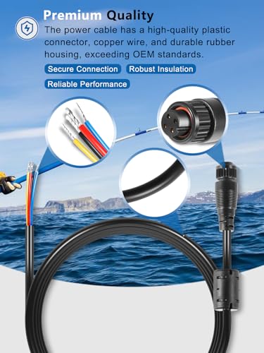 Cable de alimentacion de 4 pines para Simrad Navico repuesto NSS EVO3 GO LSS1 BSM 4