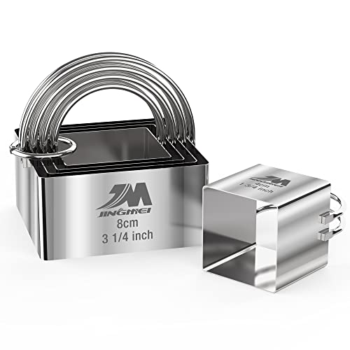 M JINGMEI Square Biscuit Cutter 5pcs