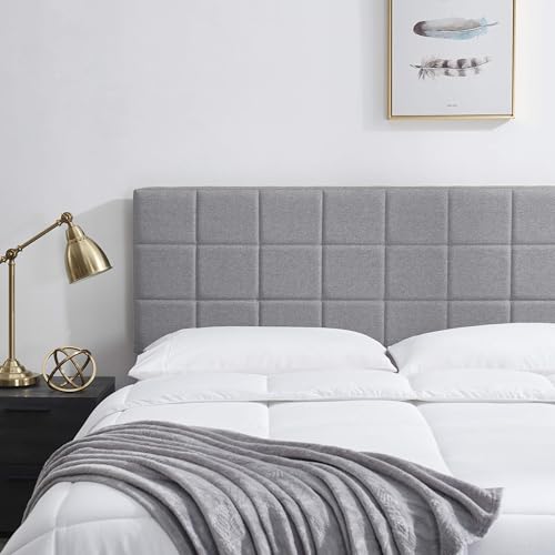 Hearth & Harbor HH-SQTF-HDBRD-Q-SLVR Bed Headboard Queen Size thumb #1