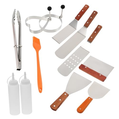 TOYANDONA 1 Juego Utensilios de Barbacoa de Inoxidable para Cocinar al Aire Kit Práctico para Camping y Reuniones Familiares