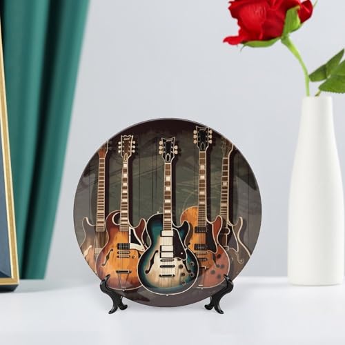 Plato decorativo de porcelana Bone China 7 pulgadas miniatura 6
