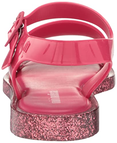 Image of mini melissa Mar Hot Sandals for Babies & Toddlers - Sparkly Sandals w /Heart Buckle & Bow for Baby Girls, Kids Jelly Shoes