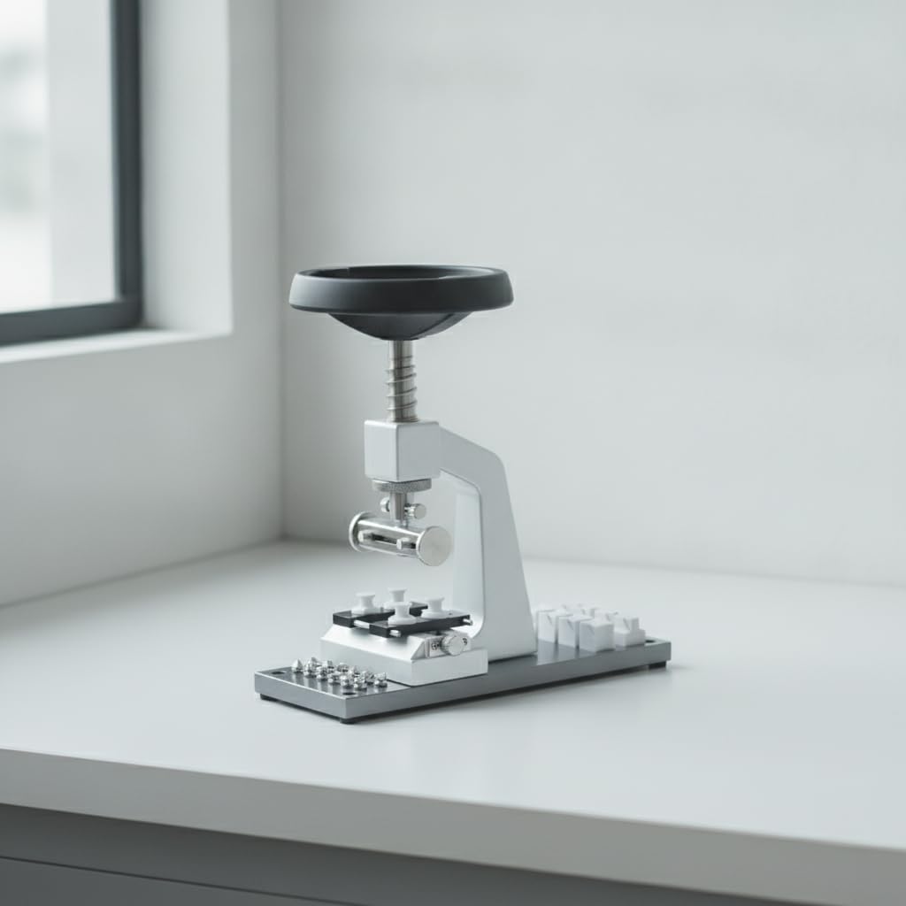 Milageto Abridor de Trasera de Reloj Herramienta Abrir Caja Extractor Destapador de Relojería Ajustable con 12 de Acero Soporte Vertical de con Ranuras