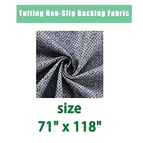 71X118 Inch Non Slip Final Backing Cloth, Vinyl Primary Tufting Cloth Backing Fabric, Non Slip Pad With Plum Blossom Pattern For Carpets Rug Tufting Gun Cushion Punch Needle #TOP2