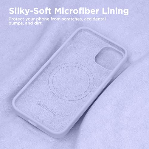 Image of GolbinBox Magnetic for iPhone 13 /14 Case, Silicone Cover, Lilac