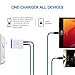 Type C Charger, Dual Port Wall Charger, Car Charger, AndHot 2.1A Charging Block+USB Car Adapter+2-Pack 6ft Type C Fast Charging Cable Compatible for LG Stylo 4/5 G8/V50/V40/G7 ThinQ Q7+ V30 V20 G6 G5