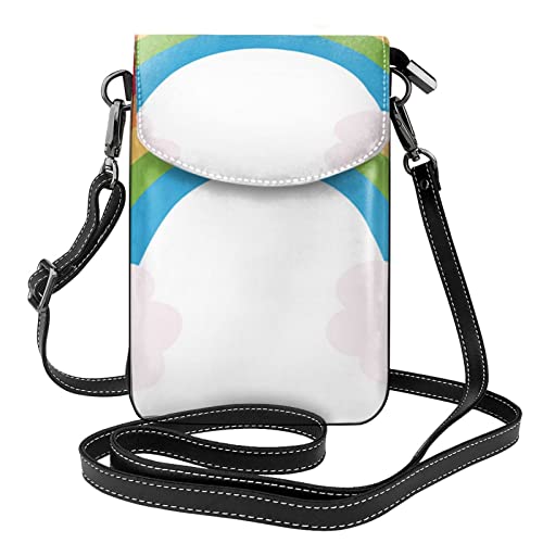 Petit sac à bandoulière pour filles et femmes avec motif arc-en-ciel, cadeau parfait