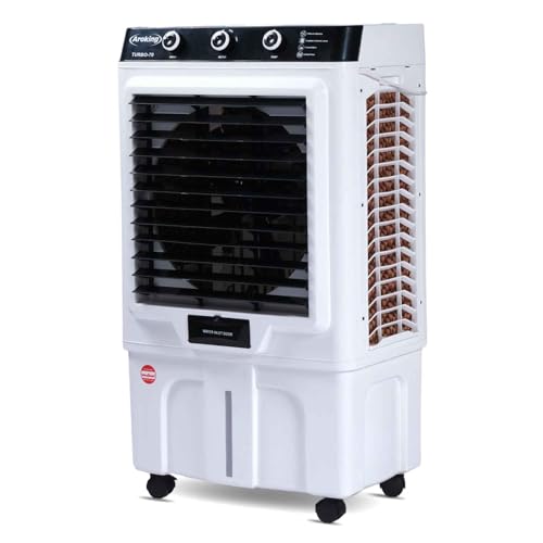 Image of Turbo 70 Air Cooler | 70Ltr Tank Capacity | 18 Inch Fan | Big Ice-Chamber | 3-Speed with Auto Swing | 4-Way Air Deflection | Dense Anti-Bacto Honeycomb Cooling Pads