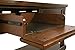 Signature Design by Ashley Porter Traditional Hand-Finished Rectangular Sofa Table with 2 Drawers and Lower Fixed Shelf, Dark Brown