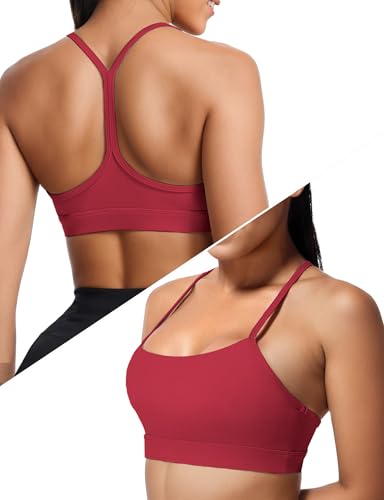 Image of Buauty Sports Bra for Women, Y Back Bralette, Light Support Workout Backless Bra with Removable Pads for Gym Yoga Pilates