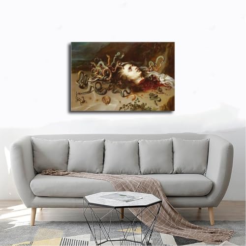 Tableau Méduse de Rubens impression sur toile baroque 30x45 cm