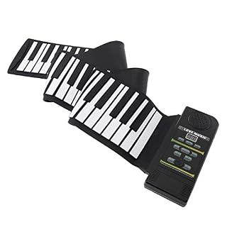 LXT PANDA Roll Up Piano Keyboard, 88 Touches Clavier Portable Piano avec 128 Sons Uniques et Haut-parleurs intégrés, Roll Out Piano Keyboard Hand Roll Piano pour Les Enfants Adultes débutants. - Les Beatles, Paul McCartney, John Lennon, RIngo Starr, George Harrison