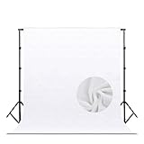 VANKUTL ZOEHROWS 8FTX10FT Photo Backdrop, White Backdrop for Photoshoot - Photo Backdrop Curtain for Photography, Perfect White Screen Backdrops for Party Portrait Photoshoots Video Studio.