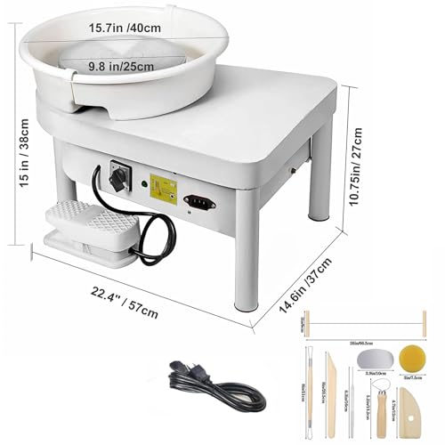 Narra LPJ Electric Potter'S Wheel 25Cm 350W Ceramic Pottery Wheels Heavy Duty Pottery Forming Machine thumb #4