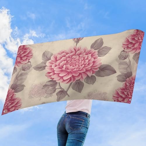 Drapeau floral vintage grand format pour habiller un mur vide - 7