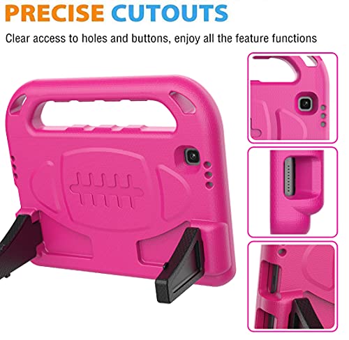 Bmouo Kids Case For Samsung Galaxy Tab A7 Lite 8.7 Inch 2021,Tab A7 Lite Case With Screen Protector,Shockproof Convertible Handle Stand Case For Samsung Galaxy Tab A7 Lite 8.7" (Sm-T220/T225),Rose #TOP5