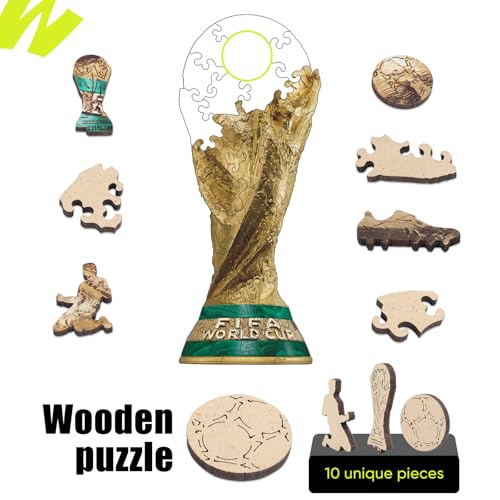 Image of FIFA World Cup 2026 Edition Trophy 26PCS Wooden Pocket Puzzle