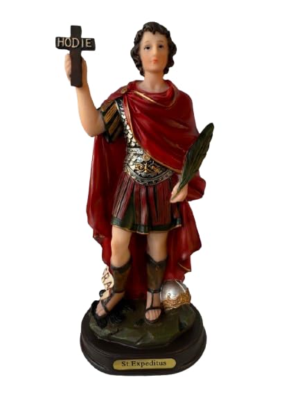 Figura Religiosa San Expedito Resina 8.5 pulgadas