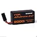 Upow 2 PCS Upgrade Lithium-Polymer Replacement Battery for Parrot AR.Drone 2.0 (1500mAh)