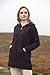 Aran Crafts Women's Irish Cable Knitted Wool Hooded Zip Coat (HD4025-SM-DAM)
