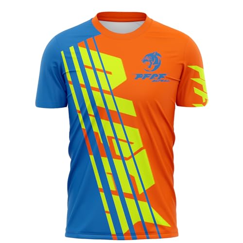 MTB Trikot,Herren Radtrikot Fahrradtrikot Kurze, Motocross | MX MTB Mountainbike,Shirt Downhill Fahrrad Jersey Schnelltrocknend (Orange,XL)