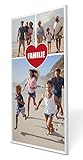 wandmotiv24 Leinwandbild 260 g/m ² - Foto-Collage mit 3 Fotos - Fotogeschenk für Familie - Geschenk mit Familienfotos - Kunstdruck Hochformat 20x40cm (BxH) - Familie - M0044