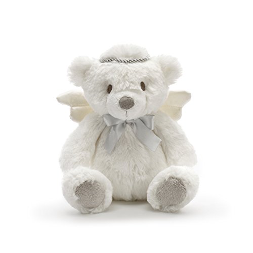 Demdaco Angel Bear With Silver Crown Soft White Children's Plush Stuffed Animal #TOP6