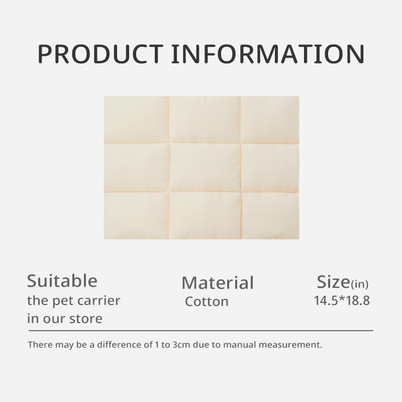 Miniatura 8 de Traje de tamaño S juego de transporte para perros pequeños ONECUTE con una alfombrilla suave y correa para el hombro, hasta 6 libras