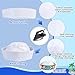 JOLYEAK White Sailor Hats Yacht Hat Navy Captain Cap Halloween Sailor Costume White Hats for Women Men (23 Inch In Circumference)