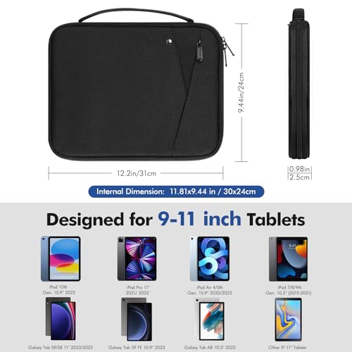 Image of MoKo 9-11 Inch Tablet Sleeve Carry Case Padded Protective Bag with Handle