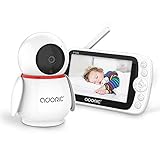 24-Stunden-Infrarot-Nachtsichtbild mit unsichtbarem Licht：Unser Monitor verwendet 940-nm-Infrarotlicht. Aus 1 m Entfernung ist kein Infrarotlicht zu sehen. Dies schützt die Augen des Babys wirksam und eliminiert die Infrarotlichtquelle. Das Baby schläft entspannt. Eltern können auch hochauflösende Schwarzweißbilder in der Nachtsichtumgebung sehen. Die Nachtsichtentfernung beträgt bis zu 5 m.