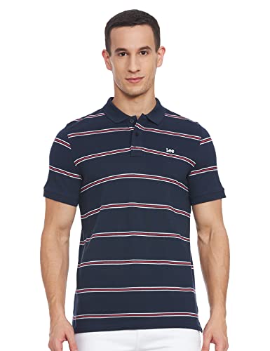 Image of Lee Men's Striped Regular Fit T-Shirt