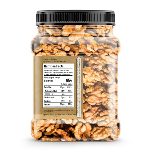 Image of PLANT STOREY Walnut Kernels 100gm, Walnuts without Shell (2pcs), Akhrot Giri, Healthy Snacks, Dry Fruits, Natural Kashmiri Walnut Kernels | Rich in Protein, Iron & Antioxidants | Rich Source of Omega-4